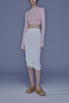 SWAYING/KNIT Pleated Skirt SW22SSB06 White